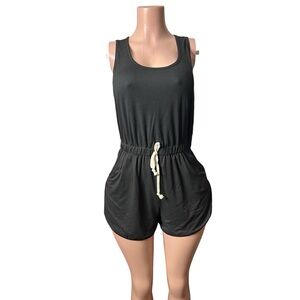 479/Black Sleeveless Romper